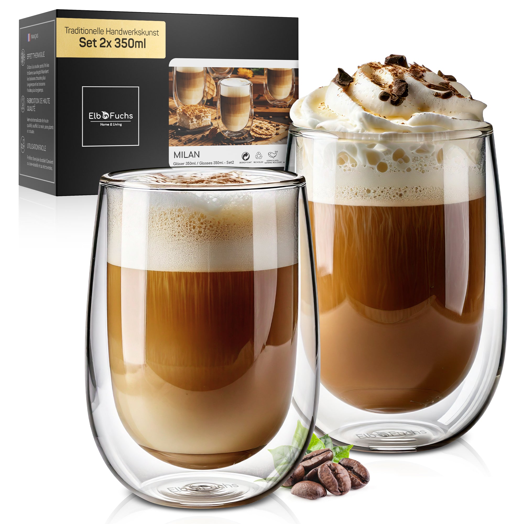 Latte Macchiato Glaeser Doppelwandig