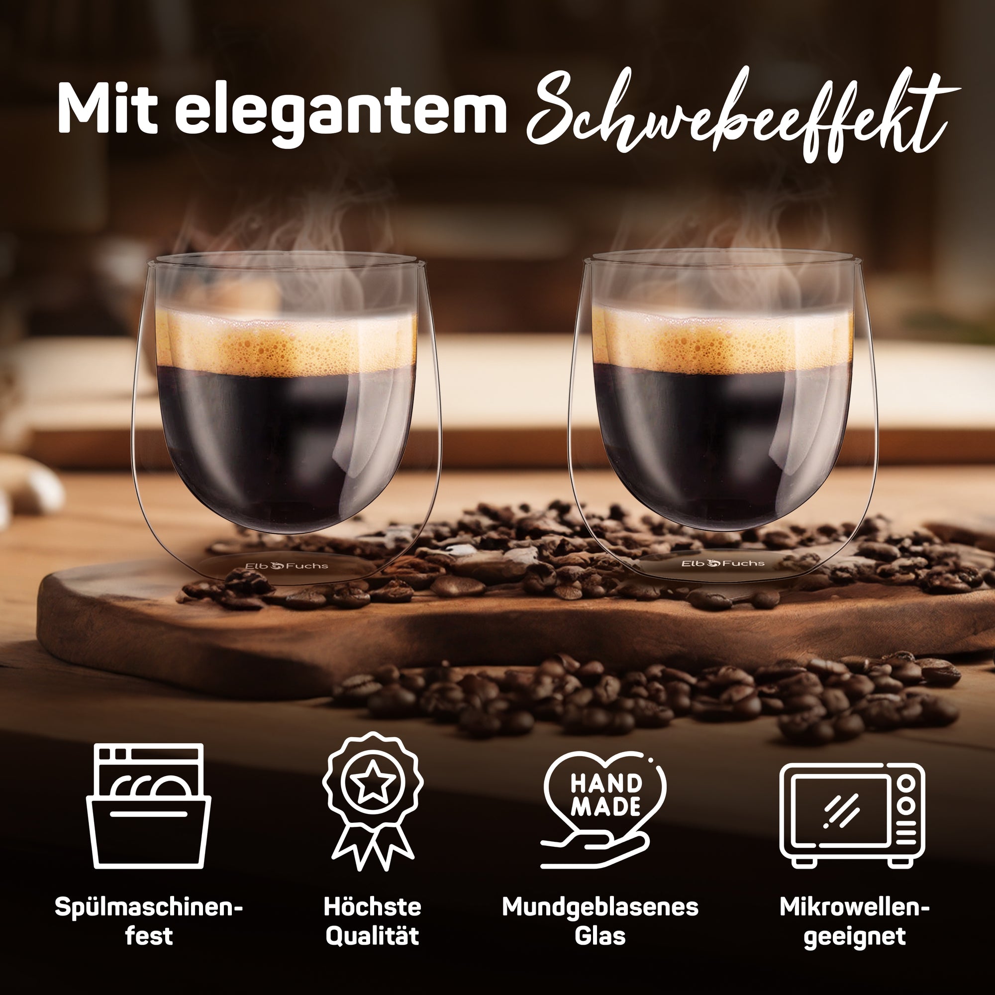 espressotassen espresso tassen set espresso gläser espressotassen glas doppelwandig espressotasse espresso glas espresso cup espresso glas doppelwandig thermogläser doppelwandige gläser cortado gläser 80ml 100ml elbfuchs Milan