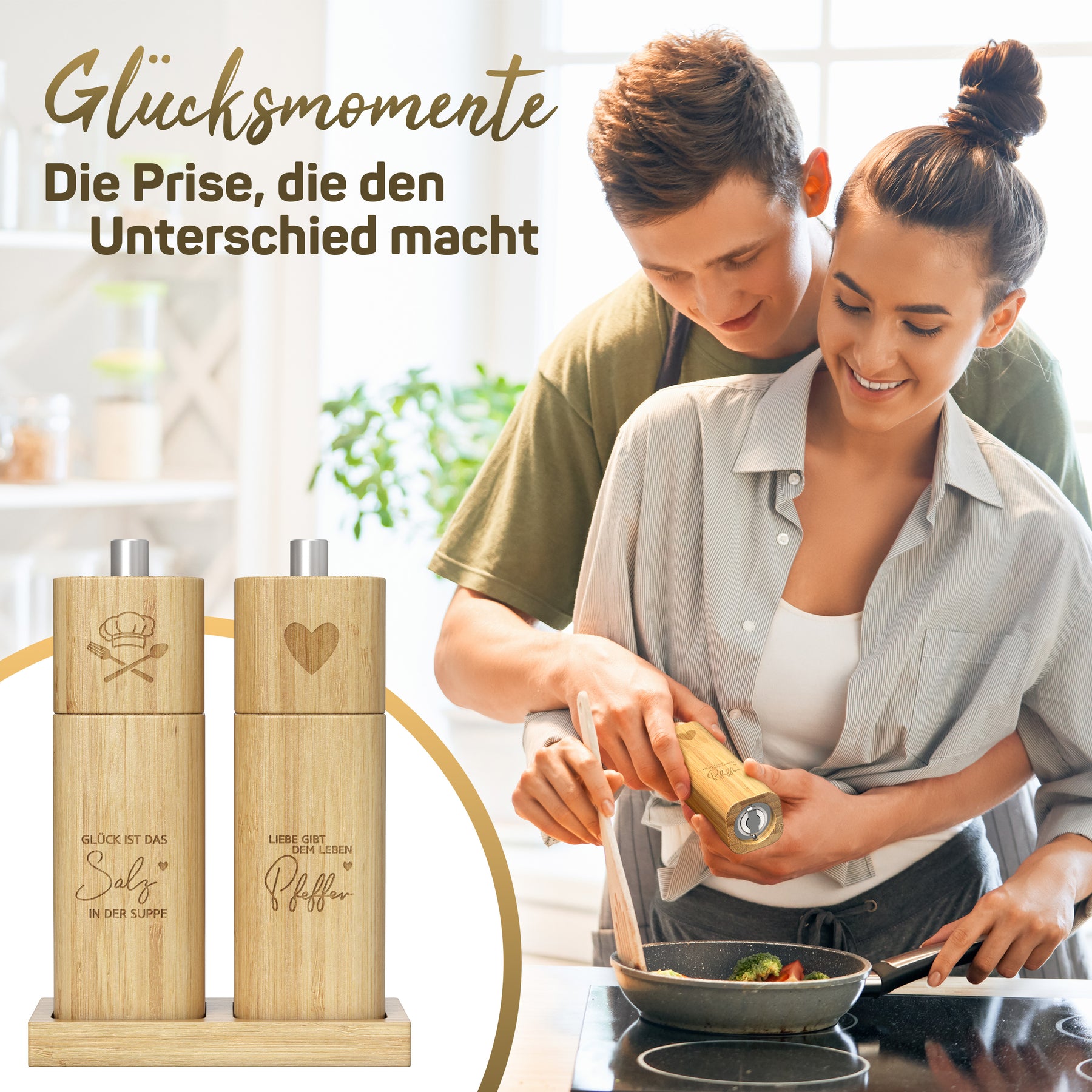 Salz- und Pfeffermühle Holz