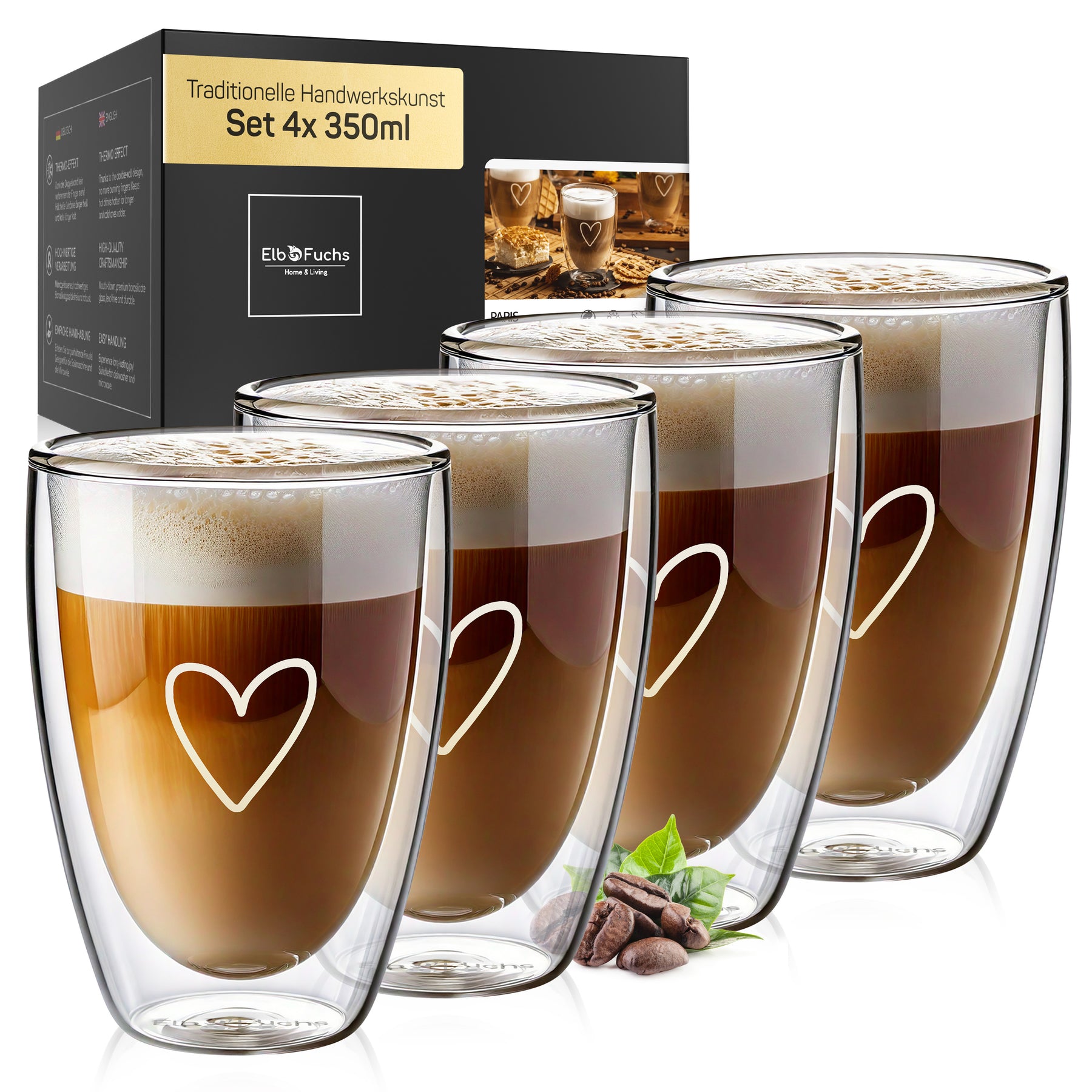 Latte Macchiato glasses double-walled [PARIS 350ml]