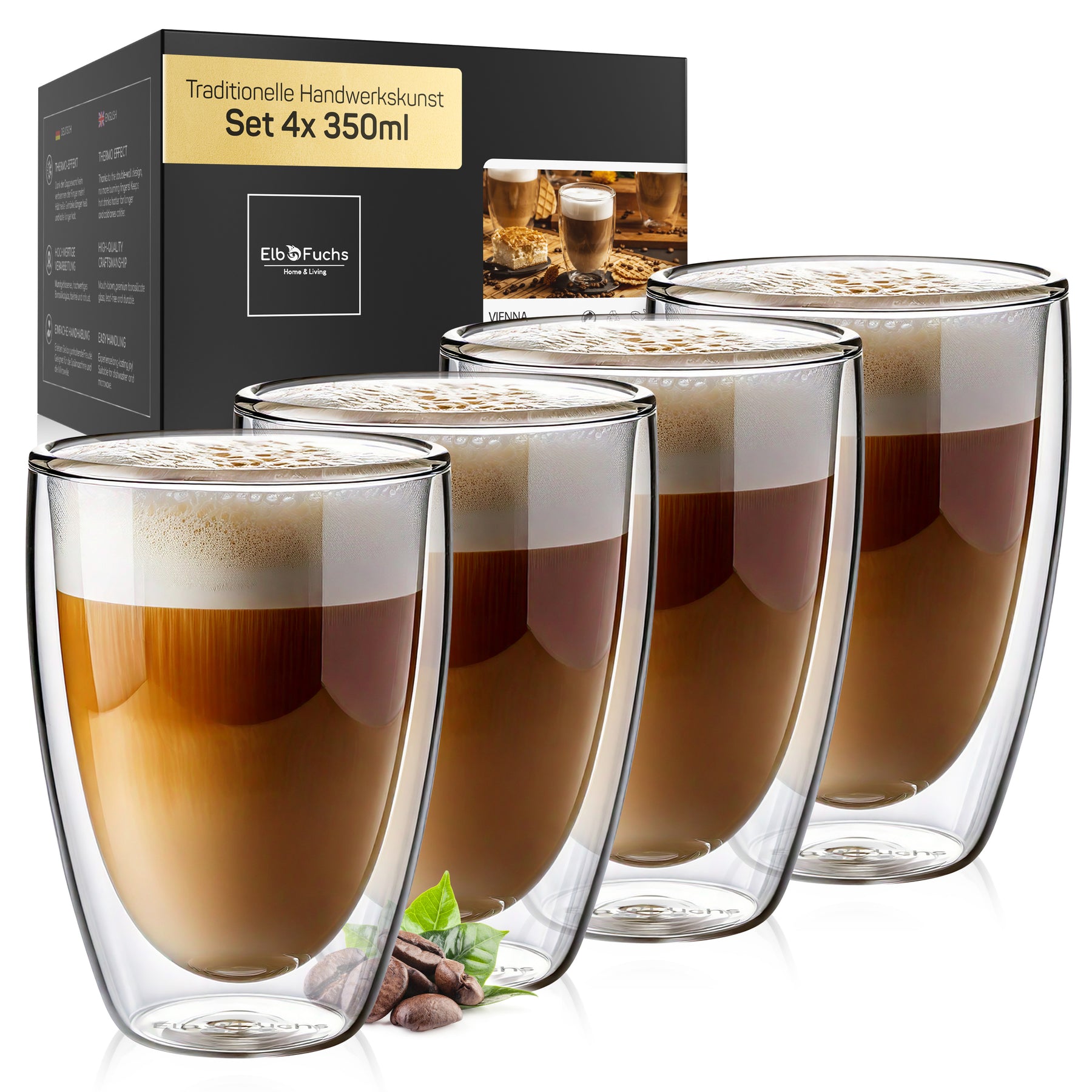 Latte Macchiato Gläser doppelwandig [VIENNA 350ml]