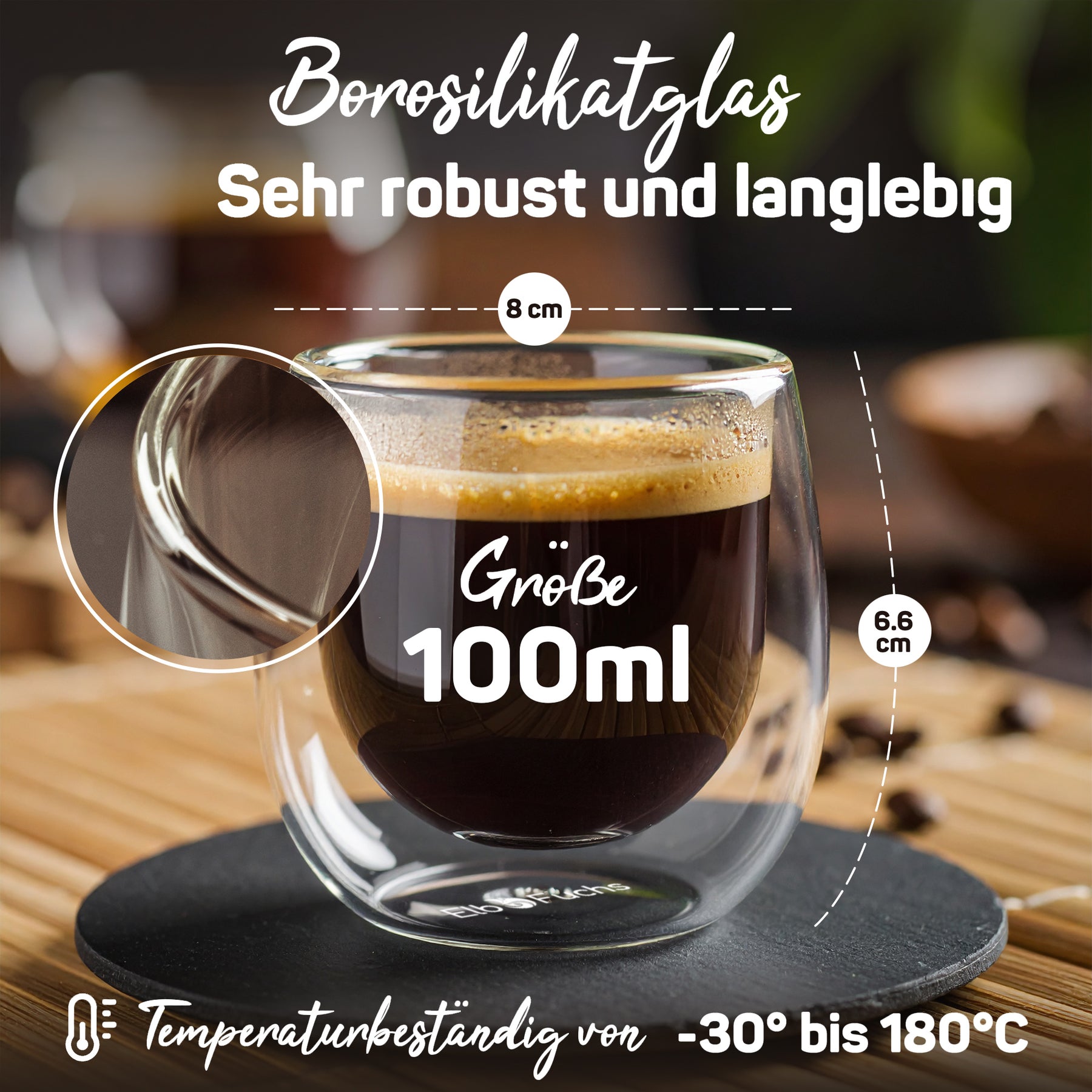 Doppelwandige Gläser MILAN Kombi-Set (8-teilig)