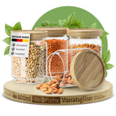 Vorratsgläser mit Holzdeckel