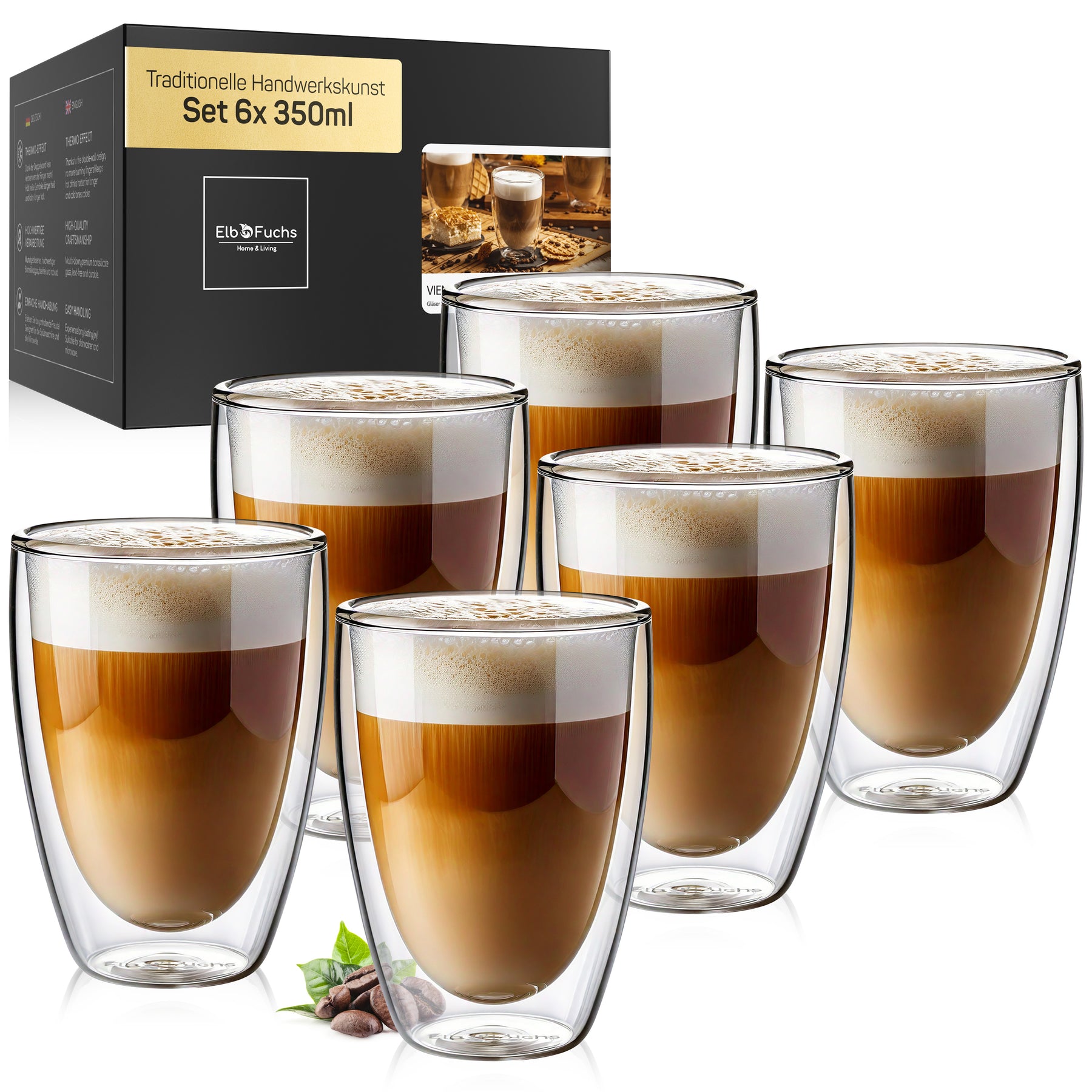Latte Macchiato Gläser doppelwandig [VIENNA 350ml]