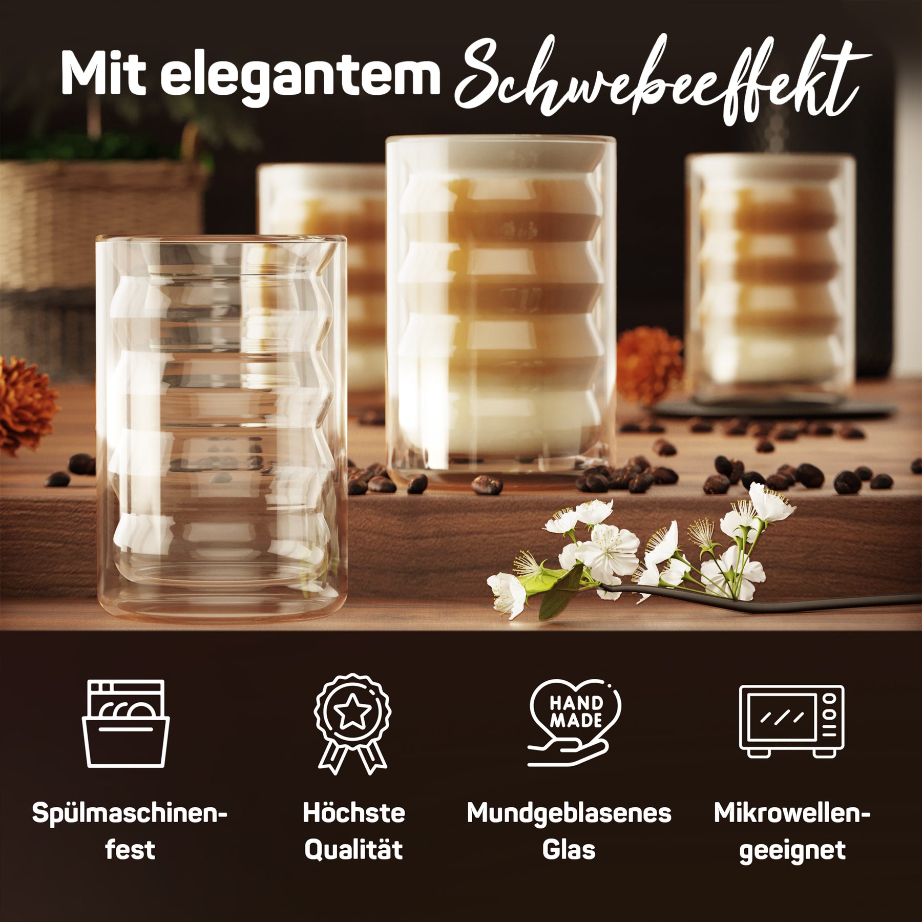Latte Macchiato Gläser doppelwandig [LISBON 400ml]
