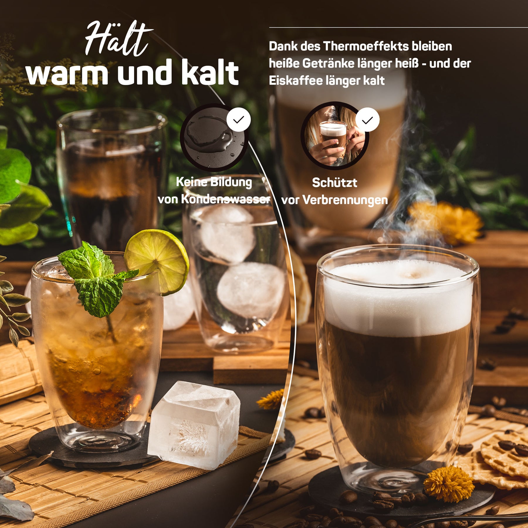 Doppelwandige Gläser VIENNA Kombi-Set (12-teilig)