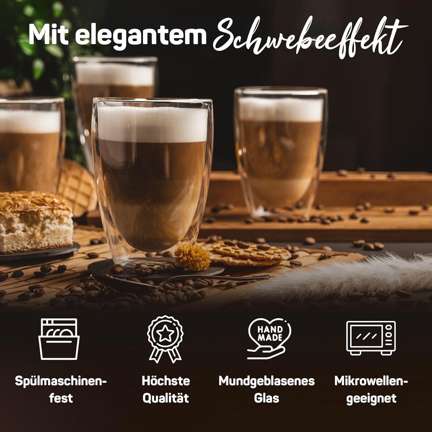 Doppelwandige Gläser VIENNA Kombi-Set (12-teilig)