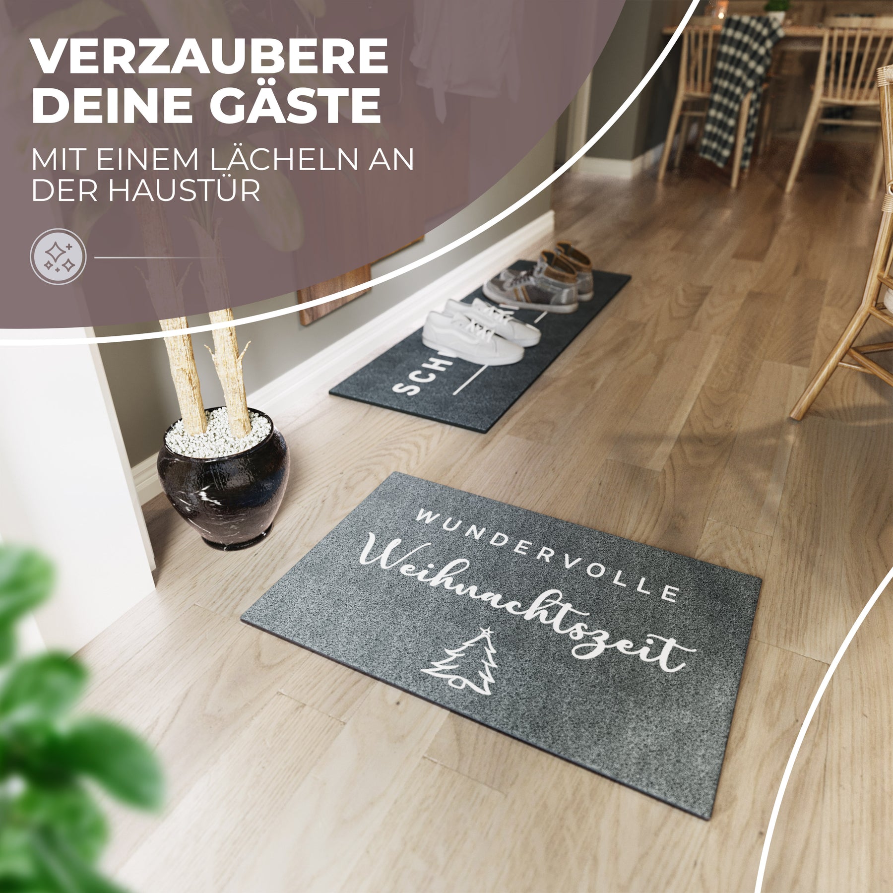 Fußmatte Velour - Weihnachten