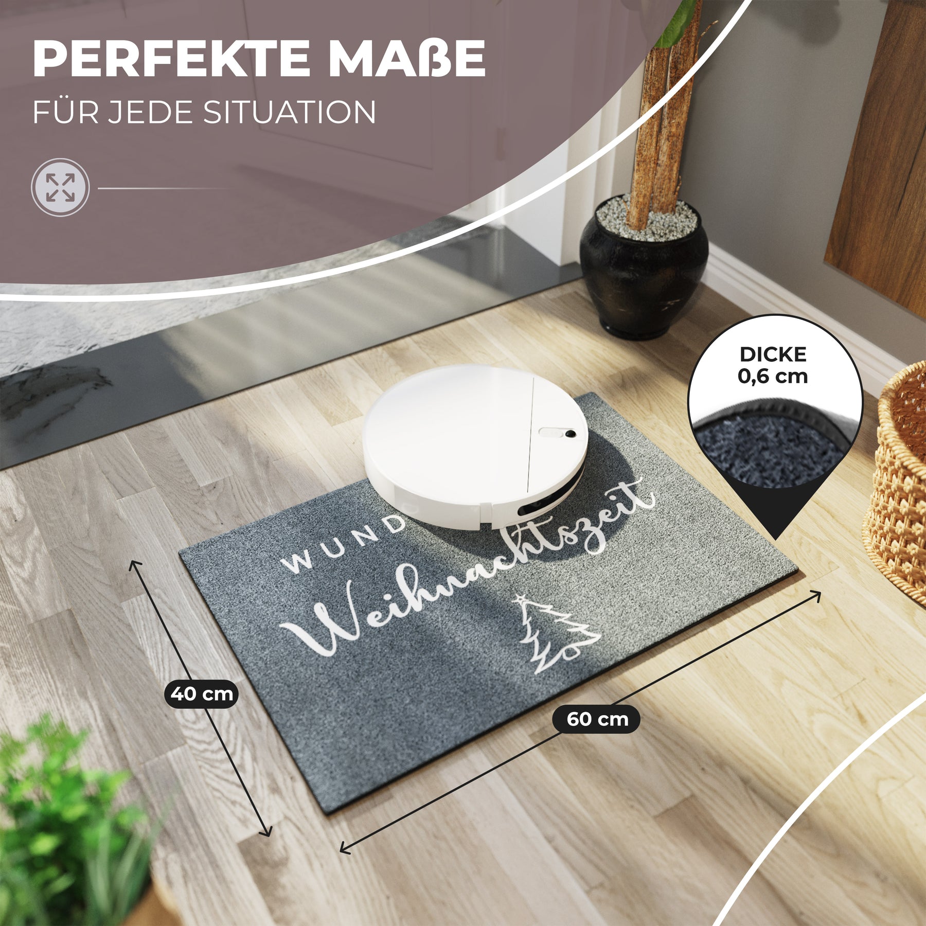 Fußmatte Velour - Weihnachten