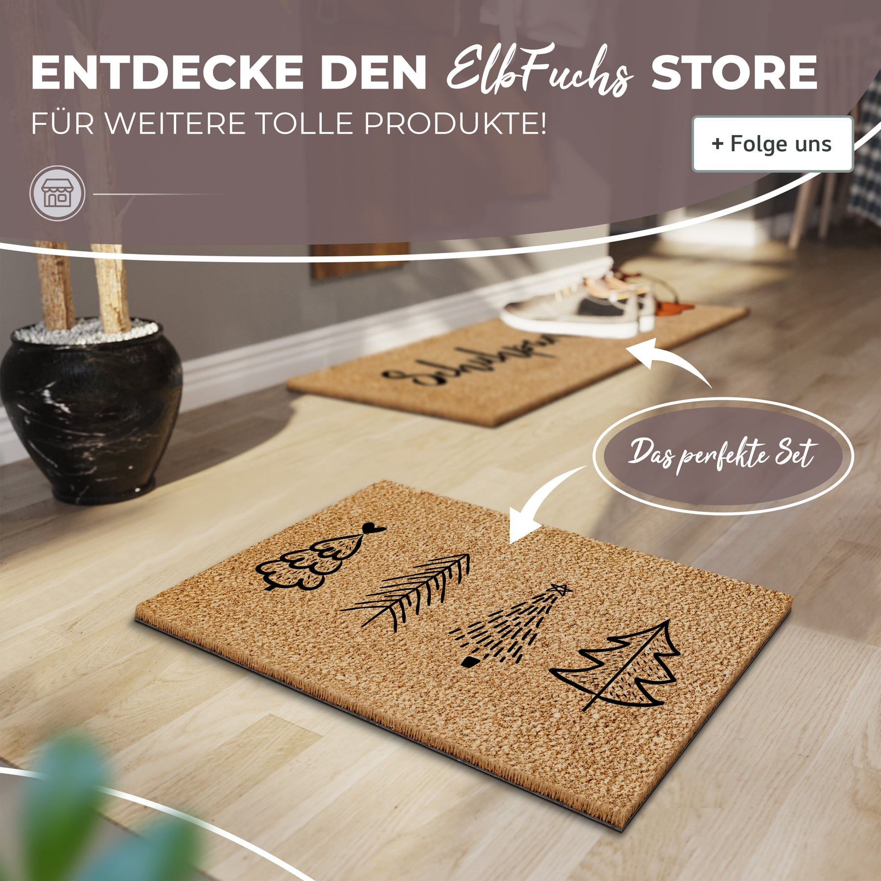 Fußmatte Kokos - Weihnachten