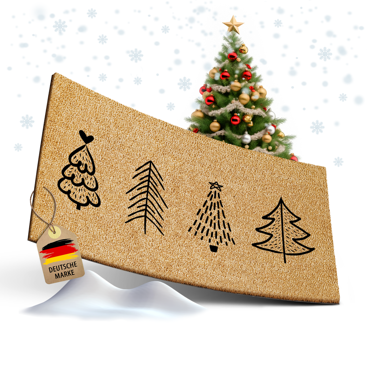 Fußmatte Kokos - Weihnachten