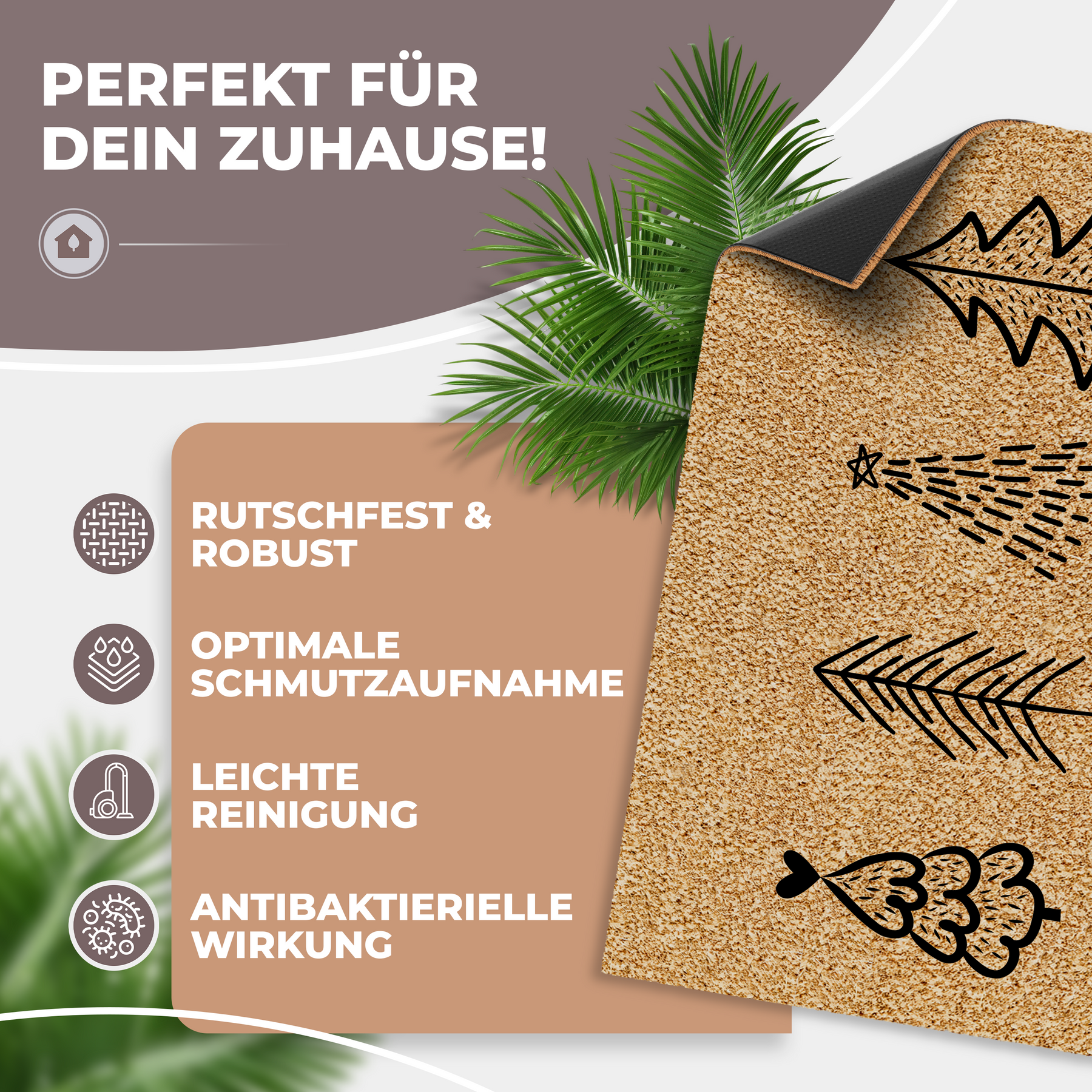 Fußmatte Kokos - Weihnachten