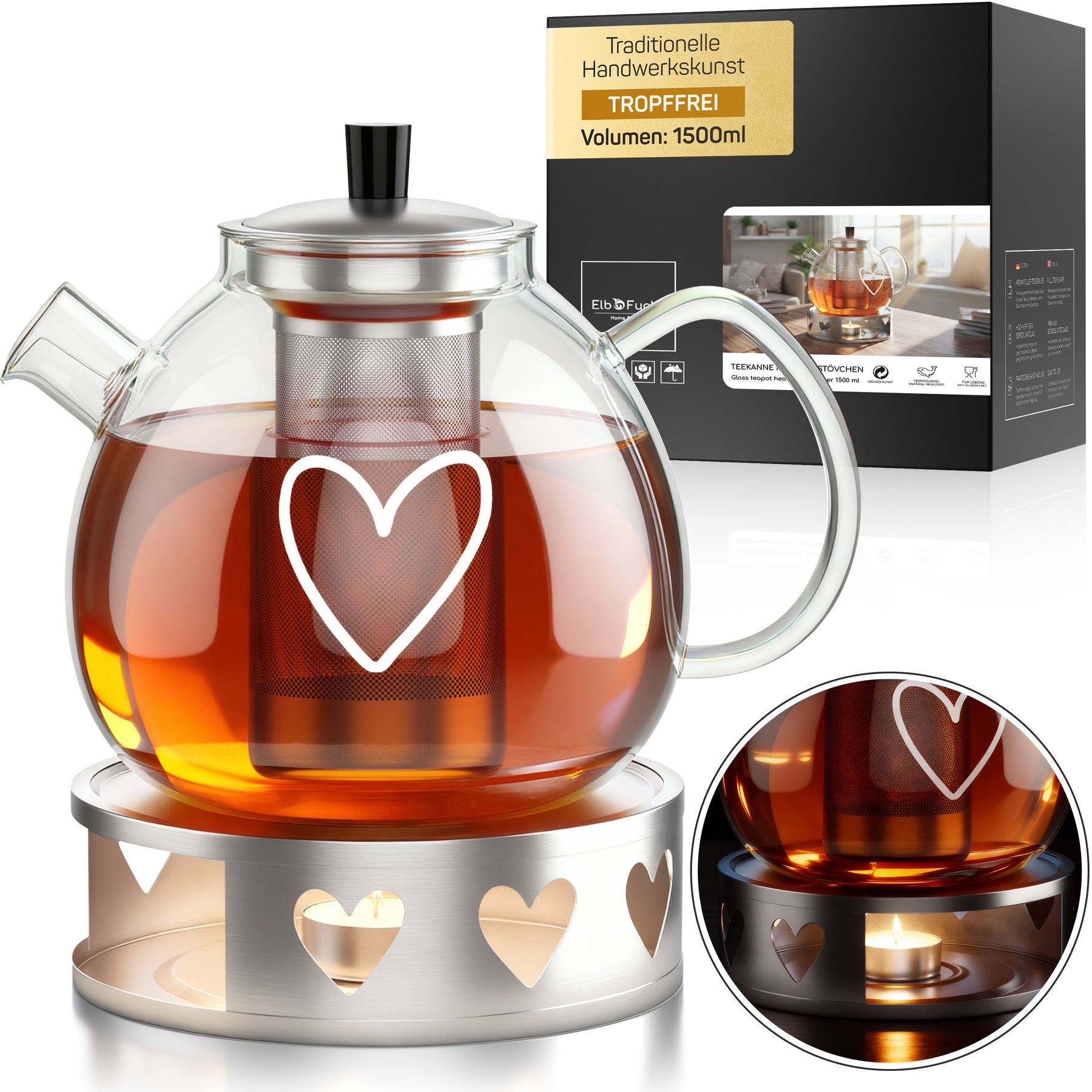 Teekanne mit Stövchen