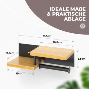 Toilettenpapierhalter mit Ablage