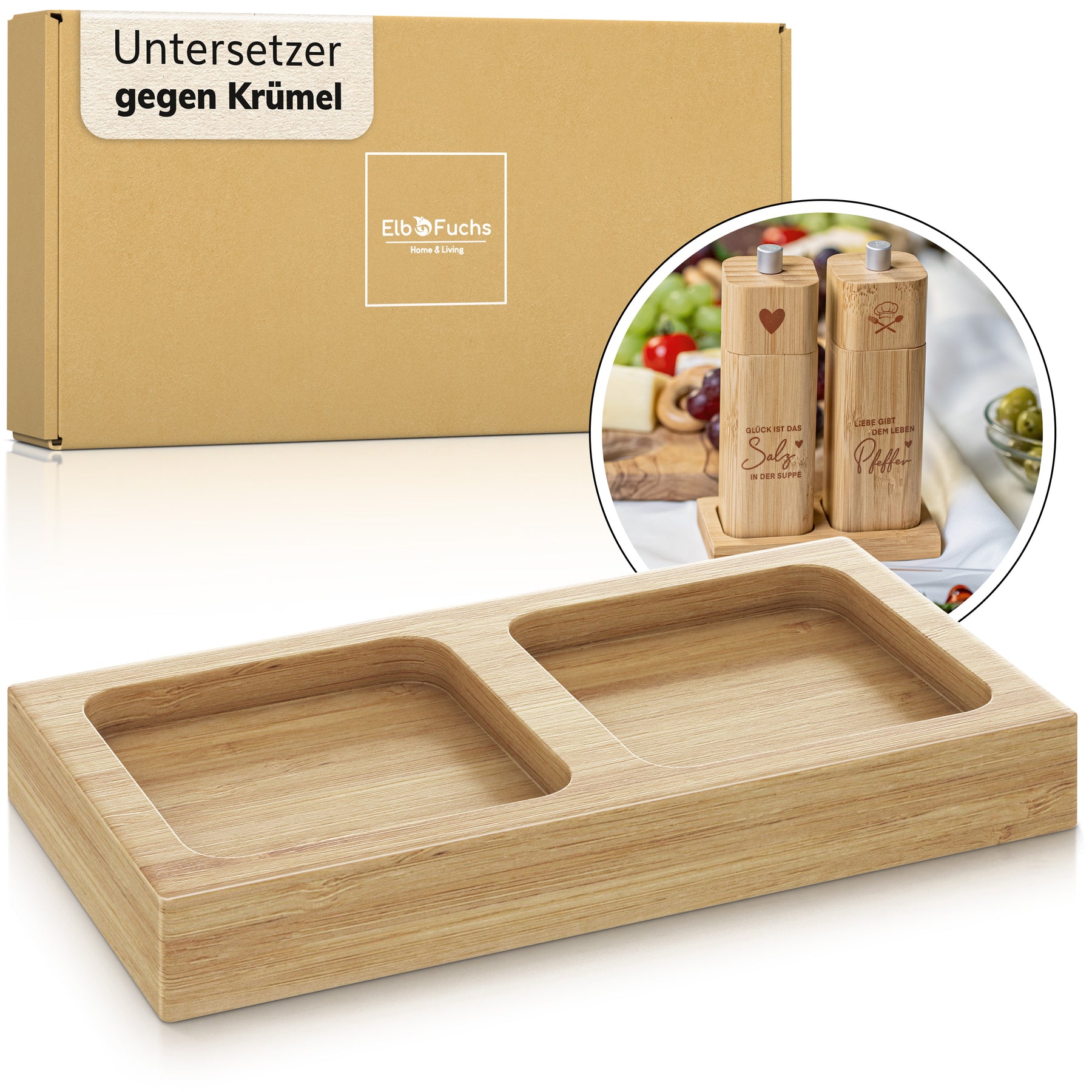 Salz- und Pfeffermühle Holz