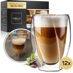 Latte Macchiato glasses double-walled [BARCELONA 330ml] 