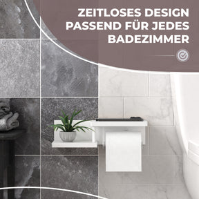 Toilettenpapierhalter mit Ablage