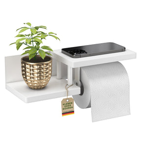 Toilettenpapierhalter mit Ablage