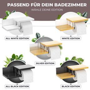 Toilettenpapierhalter mit Ablage