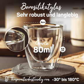 espressotassen espresso tassen set espresso gläser espressotassen glas doppelwandig espressotasse espresso glas espresso cup espresso glas doppelwandig thermogläser doppelwandige gläser cortado gläser 80ml 100ml elbfuchs vienna