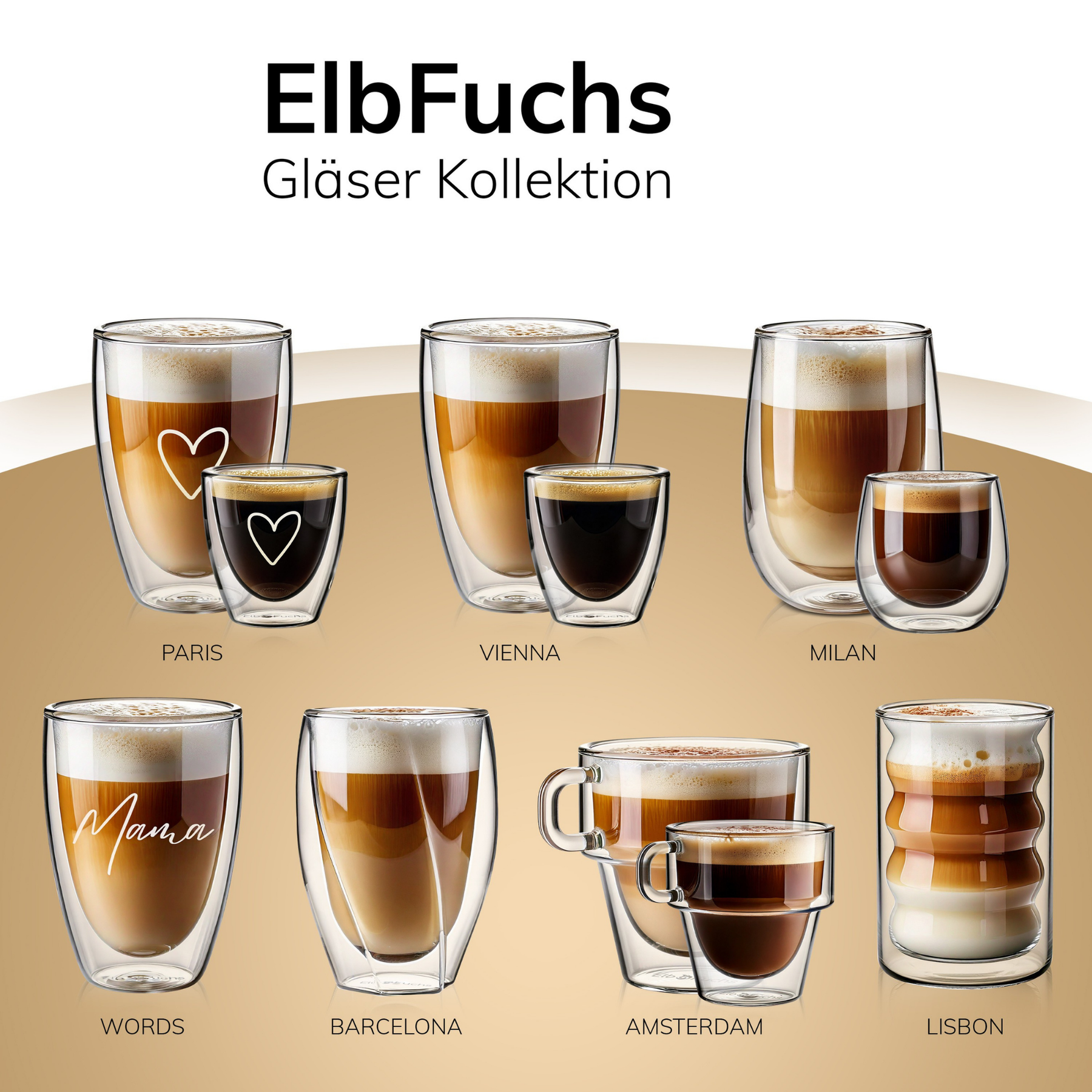 Doppelwandige Gläser [WORDS 350ml]