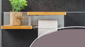 Toilettenpapierhalter mit Ablage